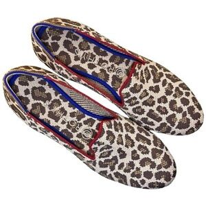 ROTHY’S The Loafer Mocha Spot Animal Leopard Print Slip-on Retired Size 8.5